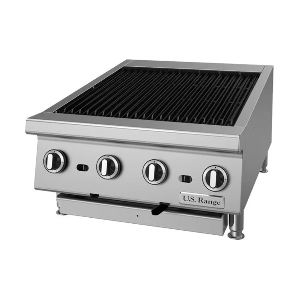 Garland UTBG24-AR24 24" Countertop Gas Charbroiler, Cast Iron Grates, Manual Controls, Liquid Propane