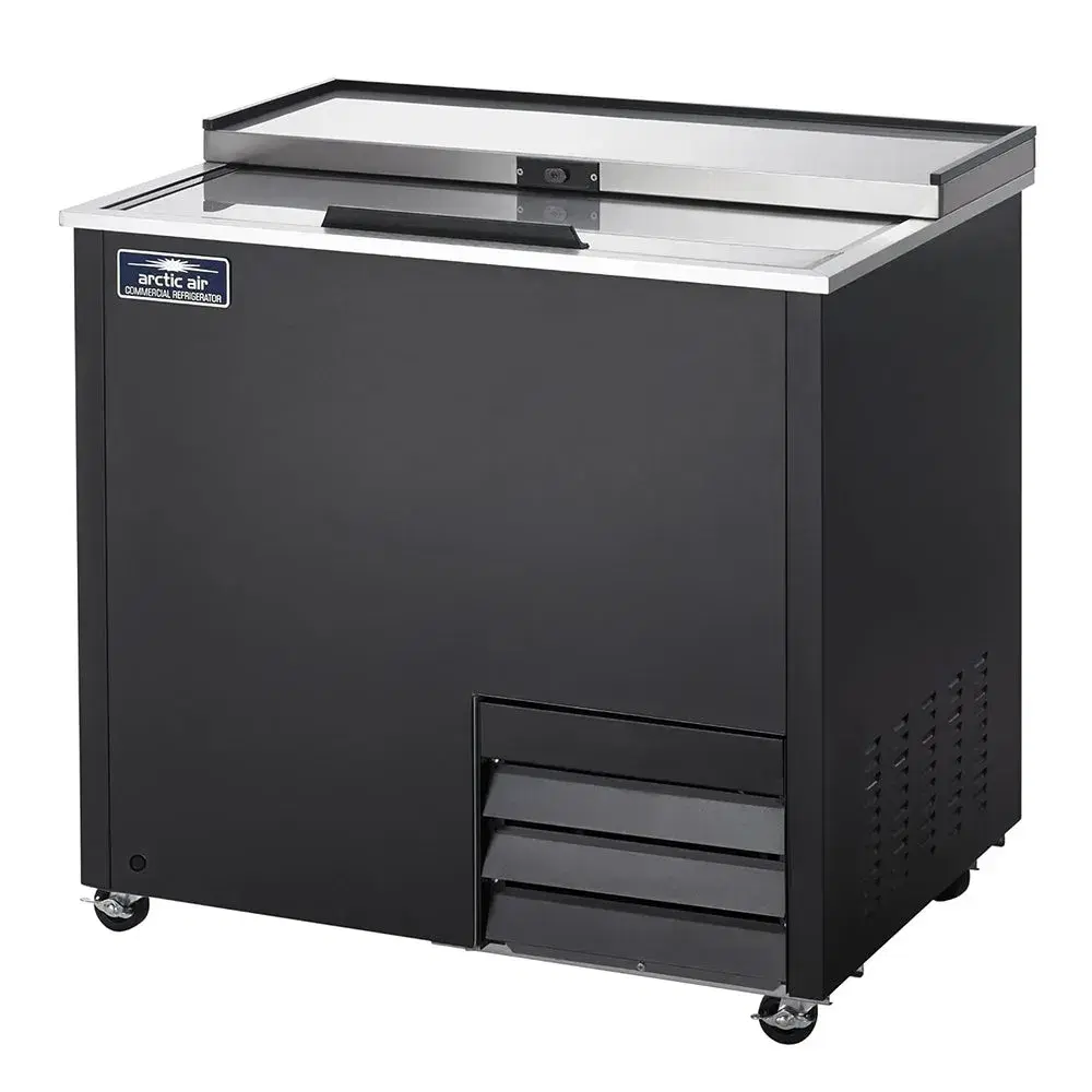 Arctic Air AGF36 36" Glass Froster with Sliding Lid, Black