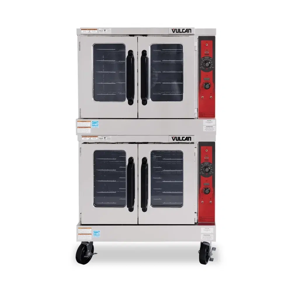 Vulcan VC55ED‐480-3 Double Stack Electric Convection Oven - 25kW, 480V