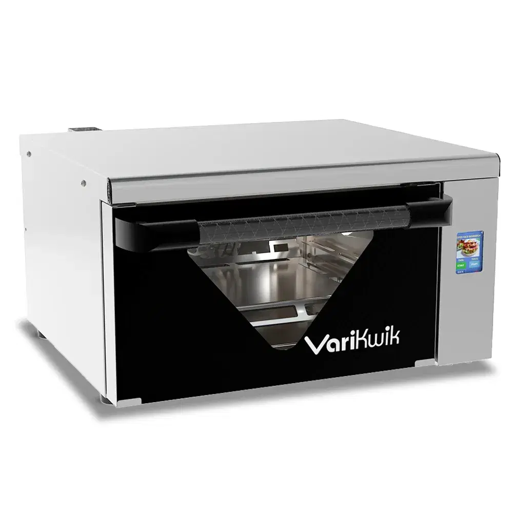 Cadco VariKwik VKII-220-SS Commercial Countertop High-Speed oven with 2 " Touchscreen, Stainless Steel - 4,200W, 220V