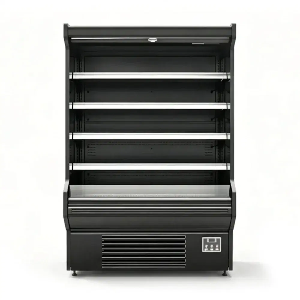 Frigomax Series 51.8" Air Curtain Merchandiser, 30.5 cu. ft., Black, 110V