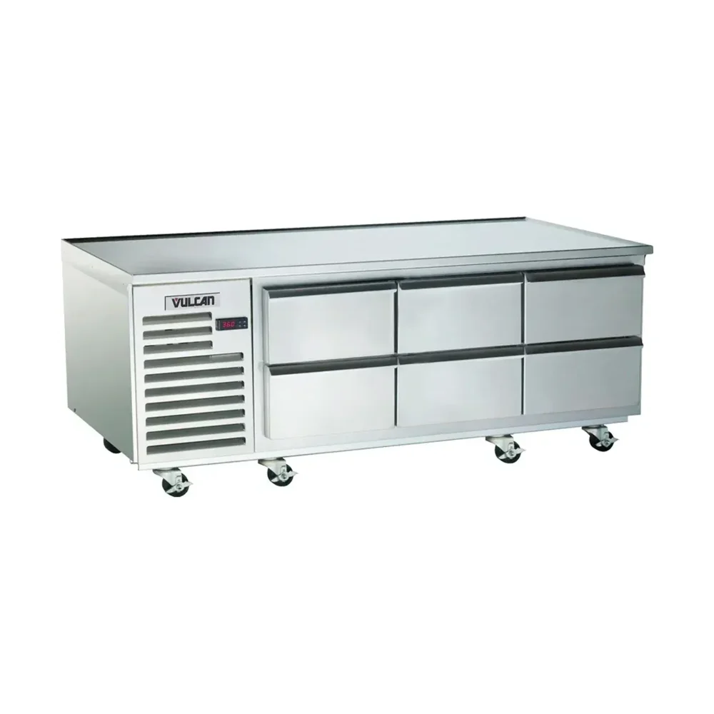 Vulcan 96" Chef Base Refrigerator, 6-Drawer, Stainless Steel, 115V