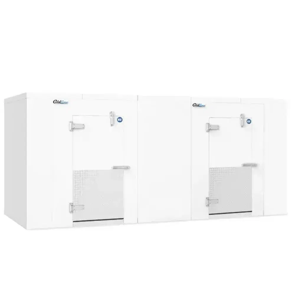 Coldline 10' x 16' Walk-in Cooler & Freezer Combo Box With Floor