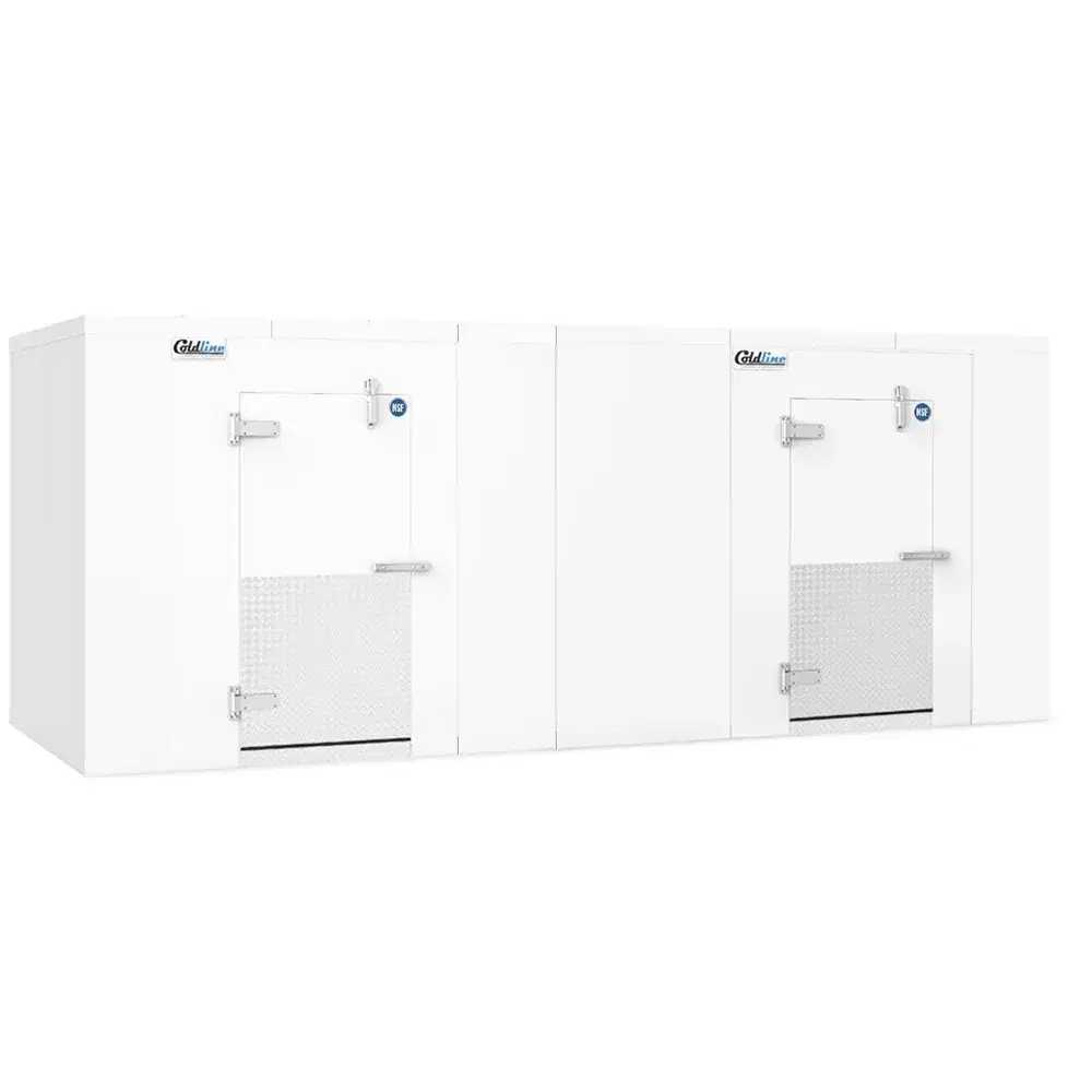 Coldline 8' x 18' Walk-in Cooler & Freezer Combo Box With Floor