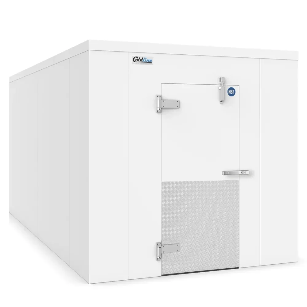 Coldline 8' x 14' Walk-In Cooler Box Only With Floor, White