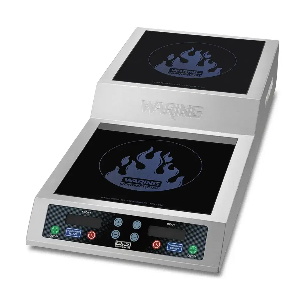 Waring WIH800 13" Electric Double Induction Range with Step Up, 208/240V, 3600W