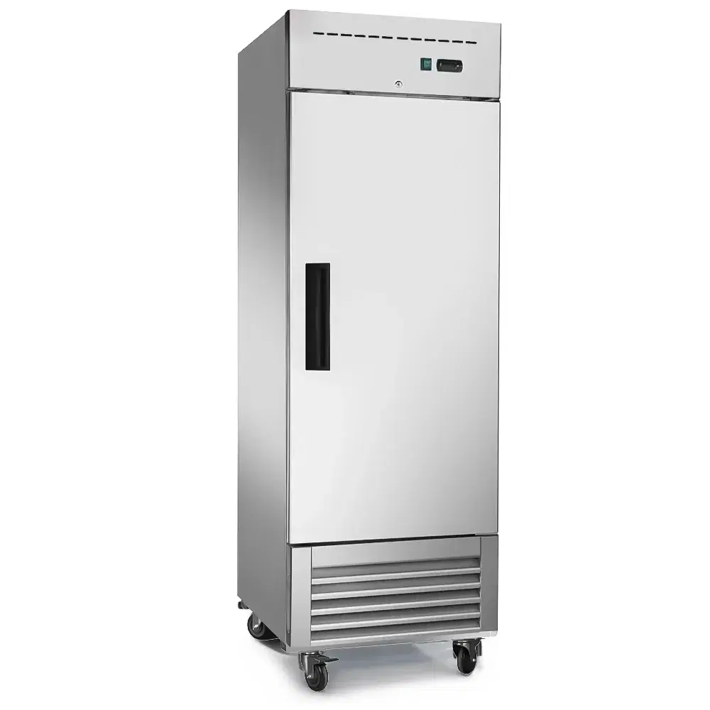 Platinum Frost Series 27" Commercial Reach In Freezer, 23 Cu.ft, Single Door, 3 Shelves, Stainless Steel, -8°F to 0°F, 115v