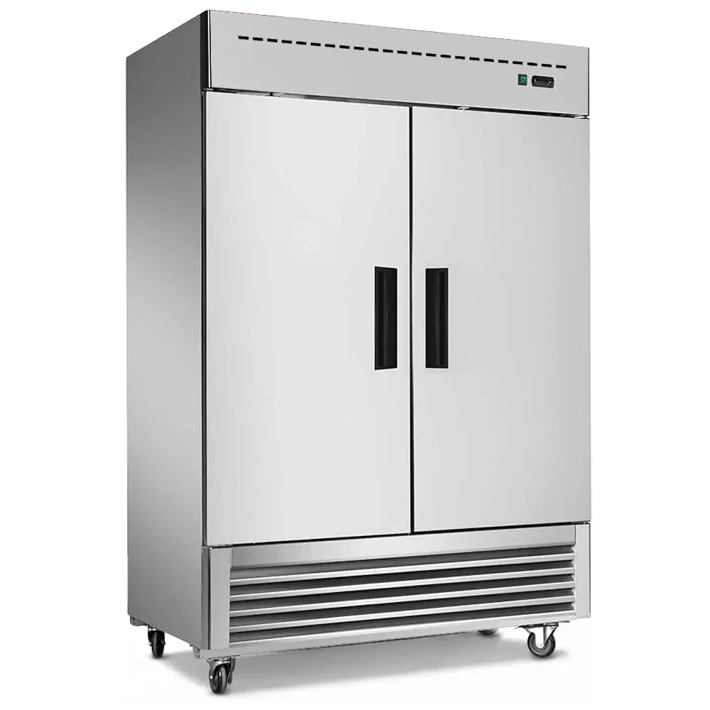 Platinum Frost Series 54" Commercial Reach In Freezer, 49 Cu.ft, 2 Door, 6 Shelves, Stainless Steel, -8°F to 0°F, 115v