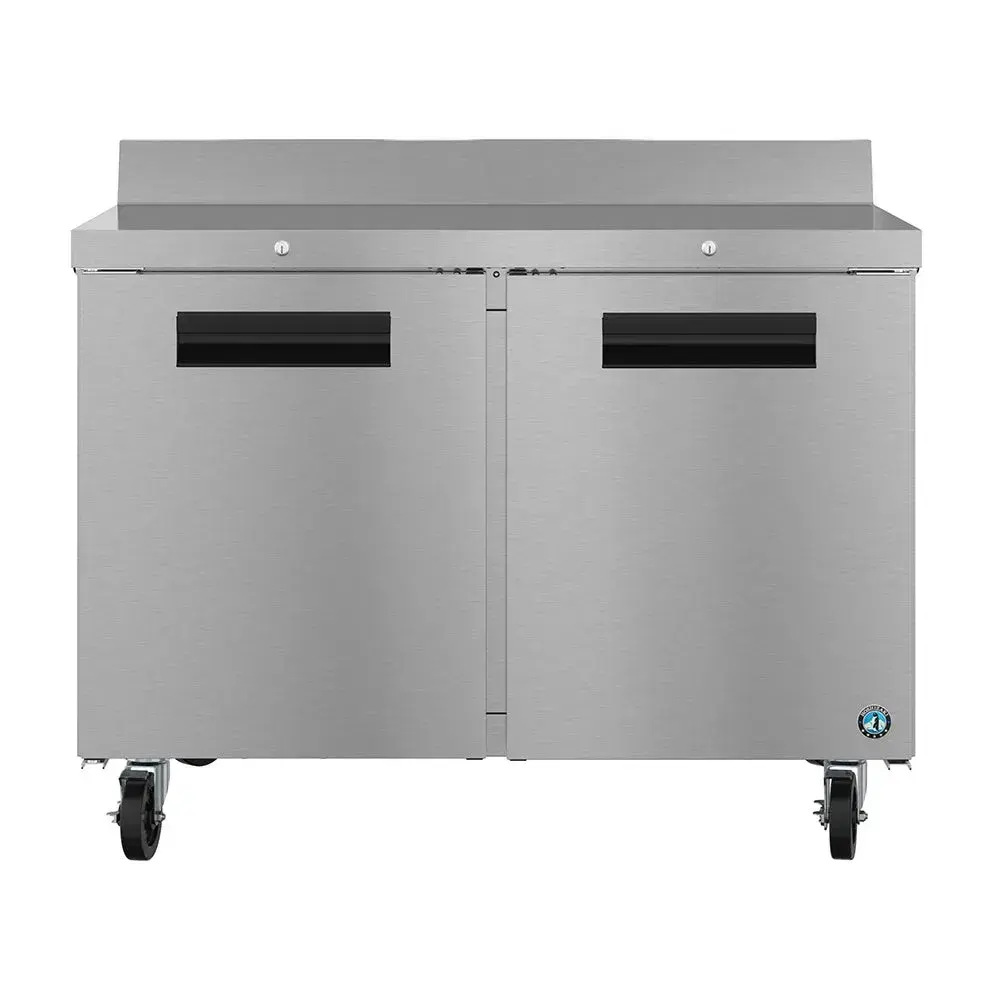 Hoshizaki WR48B-01 48" Steelheart B Series Worktop Refrigerator with 2 Sections 2 Doors, Stainless Steel, 115v