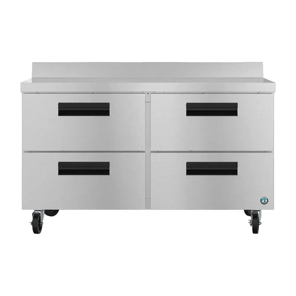 Hoshizaki WR48B-D4 48" Steelheart Series Worktop Refrigerator with 2 Sections 4 Drawers, Stainless Steel, 115v