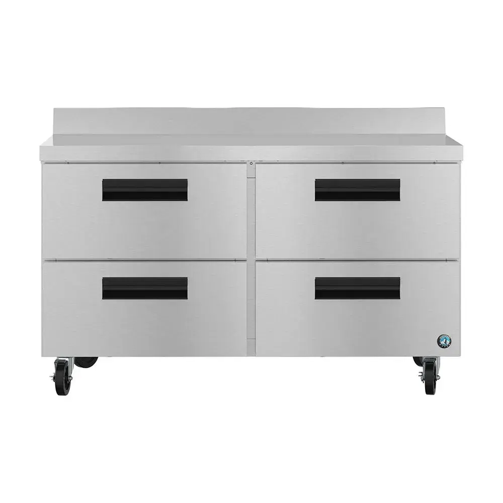 Hoshizaki WR60B-D4 60" Steelheart Series Worktop Refrigerator with Two Sections and Four Drawers, Stainless Steel, 115v
