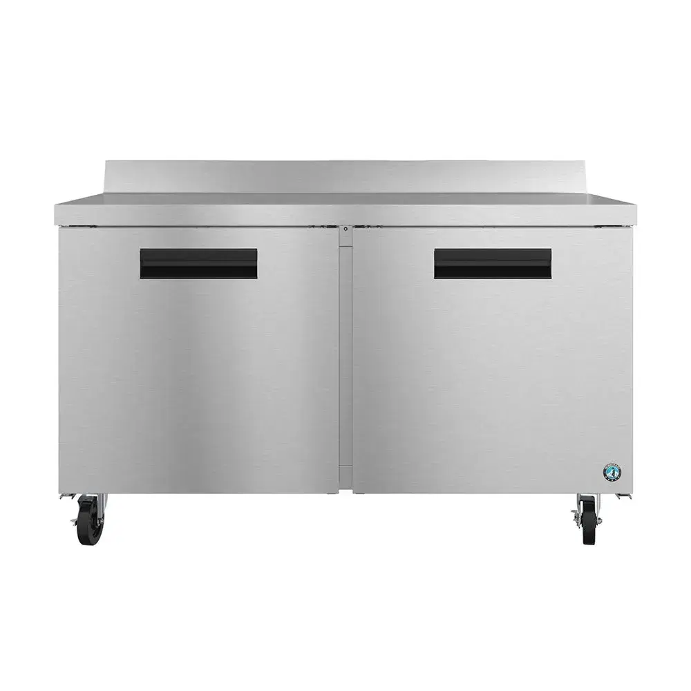 Hoshizaki WR60B 60" Steelheart Series Worktop Refrigerator with Two Sections and Two Doors, Stainless Steel, 115v
