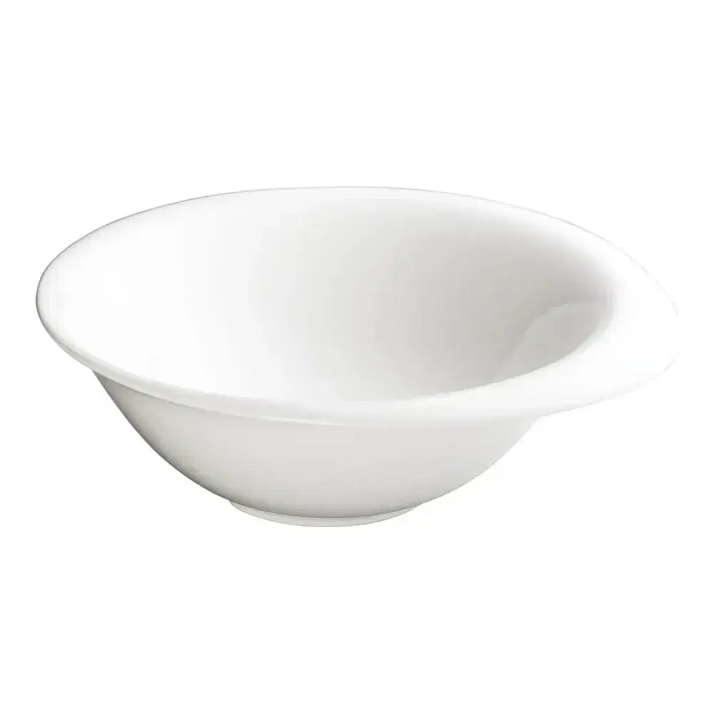 Winco WDP004-208 10" Dia. Round Bowl Porcelain, Creamy White