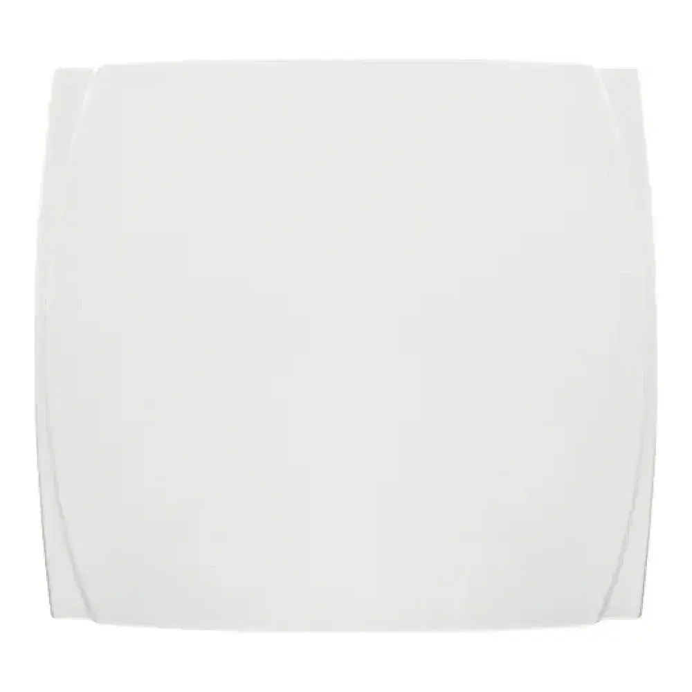 Winco WDP009-101 7" Sq. Porcelain Square Plate, Bright White