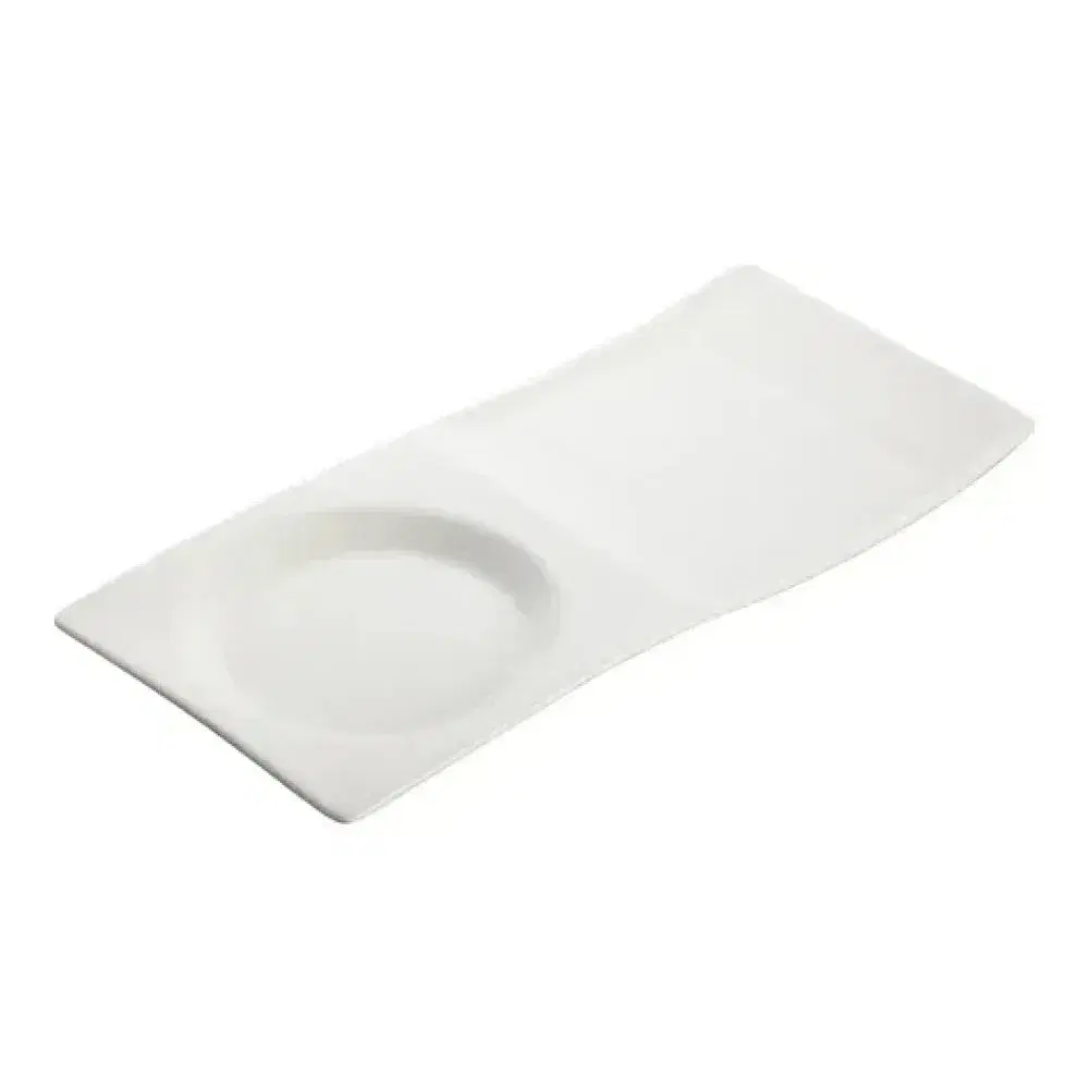 Winco WDP012-102 Chinaware Tray, 10-" x 5", Bright White