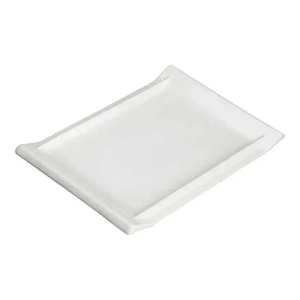 Winco WDP017-112 Rectangular Platter, 11-7/8" x 8", Bright White, Chinaware