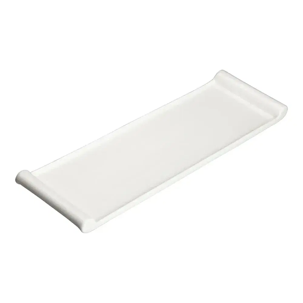 Winco WDP017-119 Chinaware Rectangular Platter, Bright White, 20-1/4" x 6-1/8"