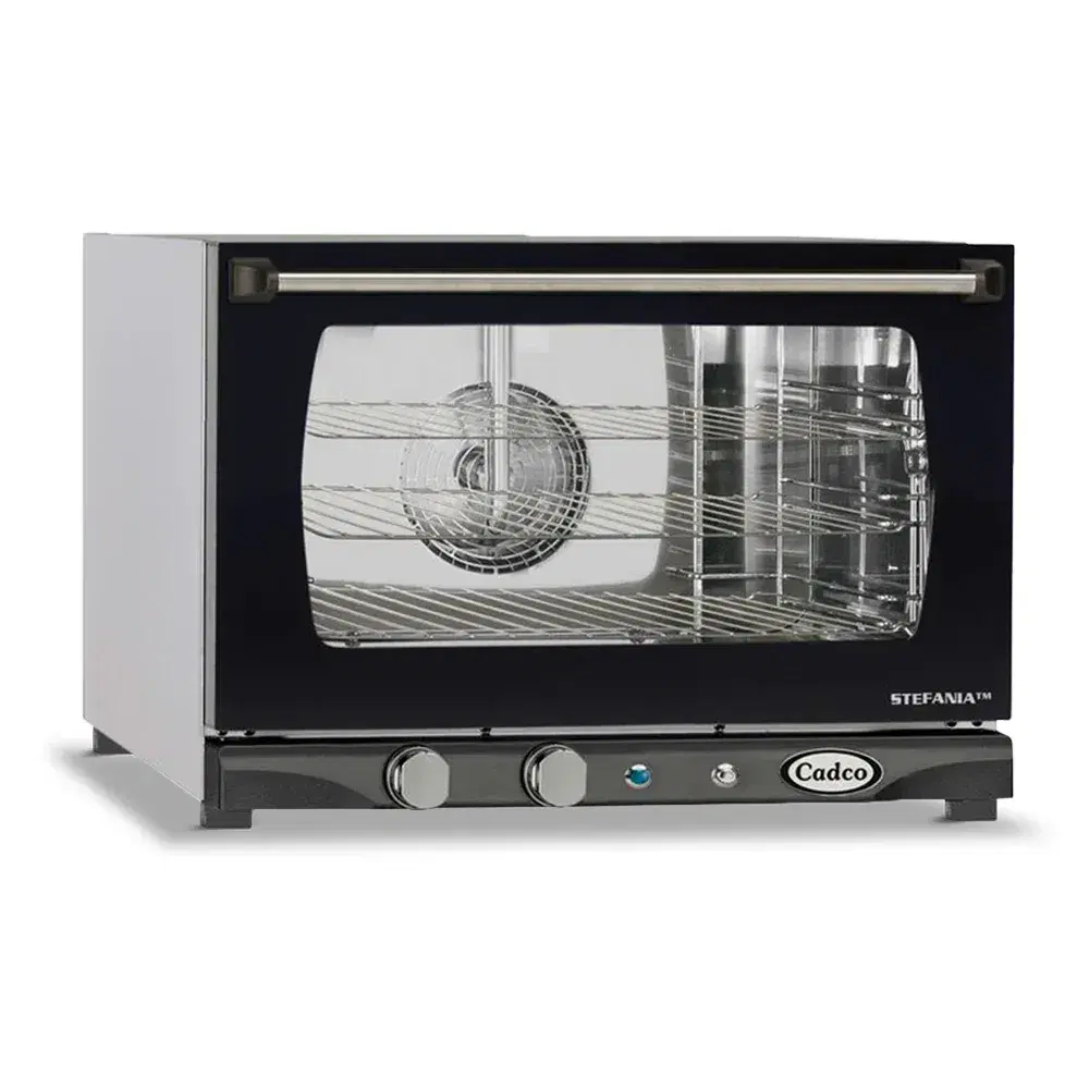 Cadco XAF-113 Stefania Half Size Commercial Countertop Convection oven-Mannual, 3 Shelf Heavy-Duty - 120V