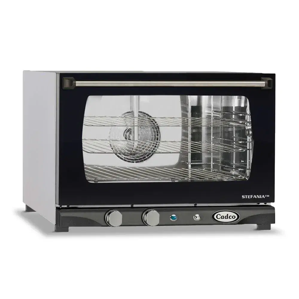 Cadco XAF-133 Arianna Half Size Commercial Countertop Convection oven-Manual, 4 Shelf Heavy-Duty- 208-240V