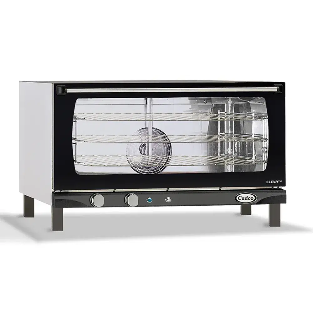 Cadco XAF-183 Elena Full Size Commercial Countertop Convection oven-Mannual, 3 Shelf Heavy-Duty - 208-240V