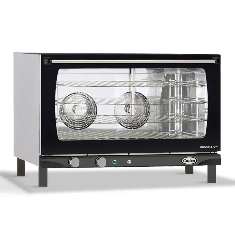 Cadco XAF-193 Rossella Full Size Commercial Countertop Convection oven-Mannual, 4 Shelf Heavy-Duty - 208-240V