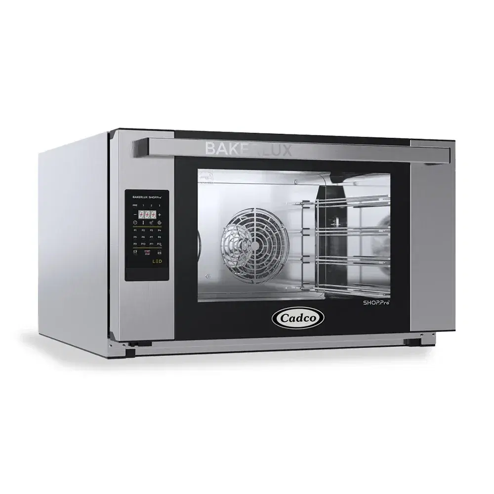 Cadco XAFT-04FS-LD Bakerlux Station 31.5" Full Size Commercial Countertop Convection oven-Digital with LED Control Panel, 4 Shelf Heavy-Duty - 208-240V