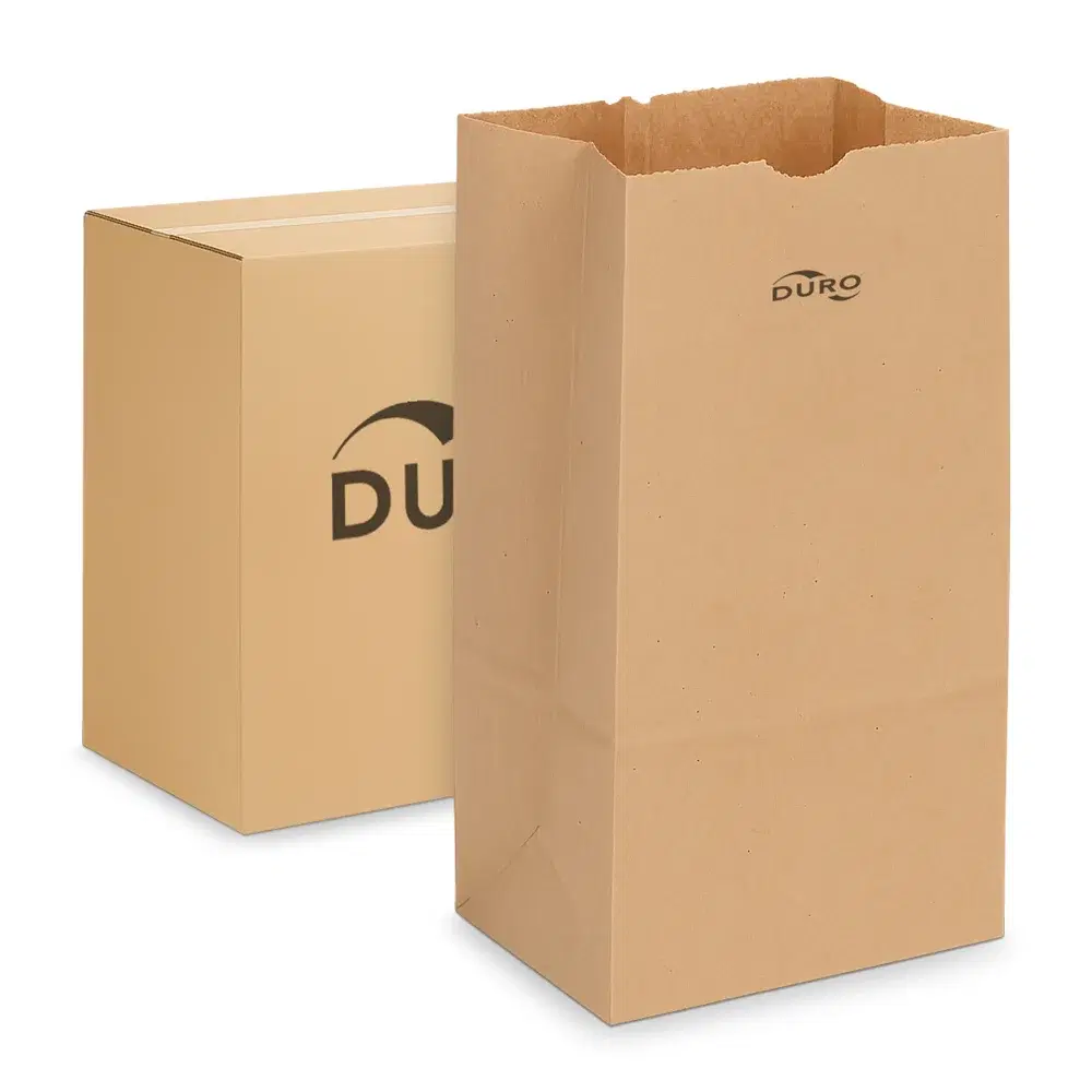 Duro 6 lb. Natural Kraft Paper Bag, Brown, 6" x 11", 500 Bags/Case