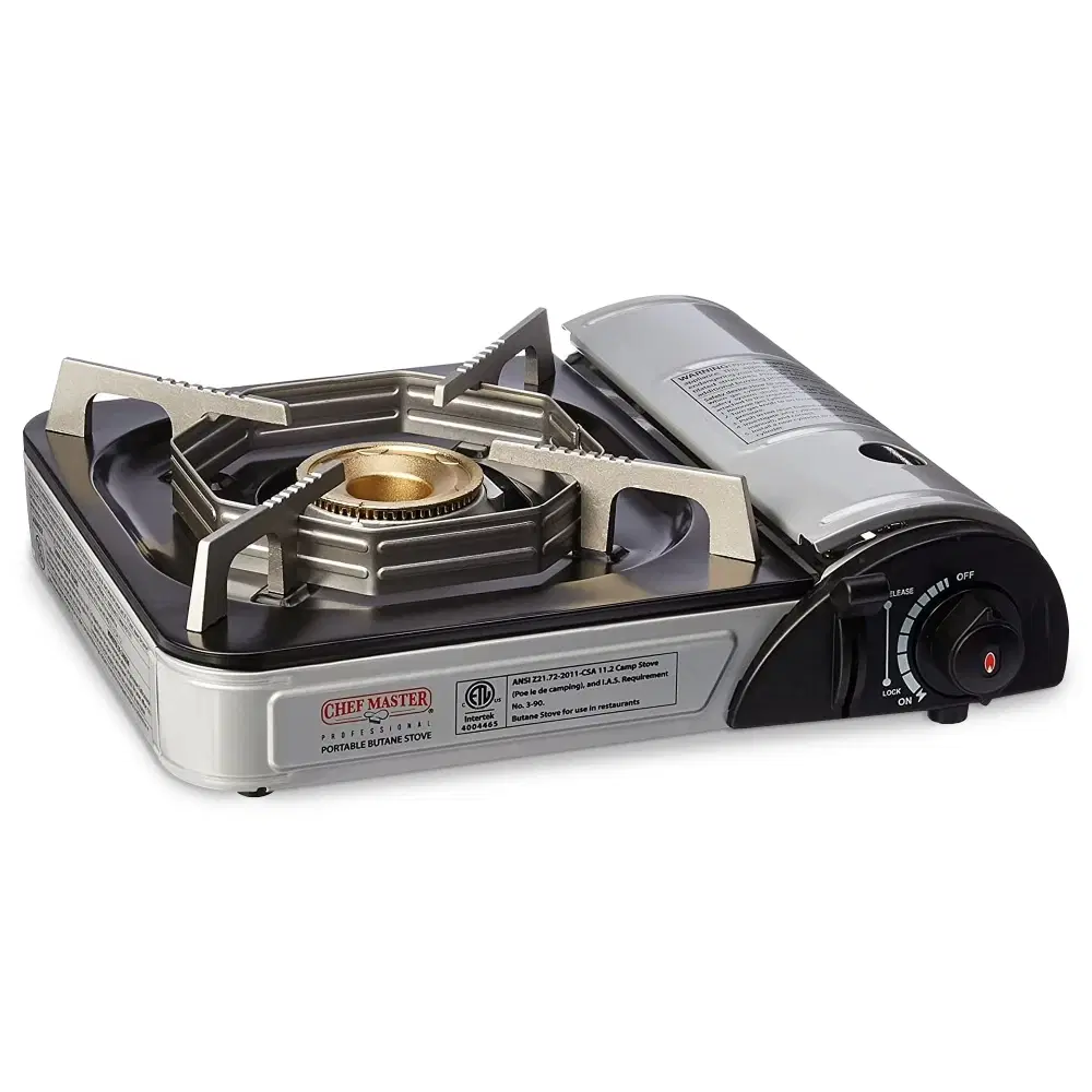 Chef Master 90011 Portable Countertop Butane Stove Burner, 10,000 BTU