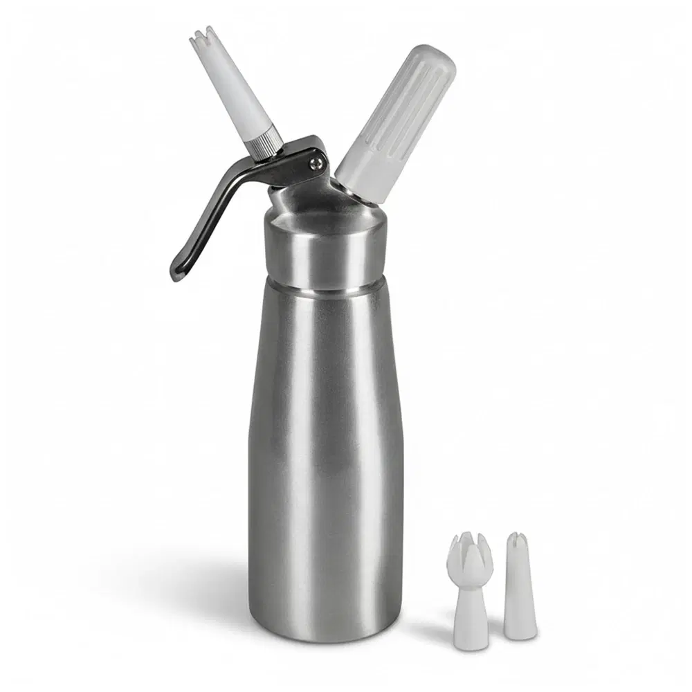 Chef Master 90076 Whip Cream Dispenser with 1 Pint, 0.5 Liter Capacity