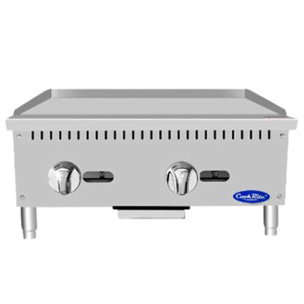 Atosa ATMG-24 24 Heavy Duty Gas Griddle with Manual Control 60,000 BTU
