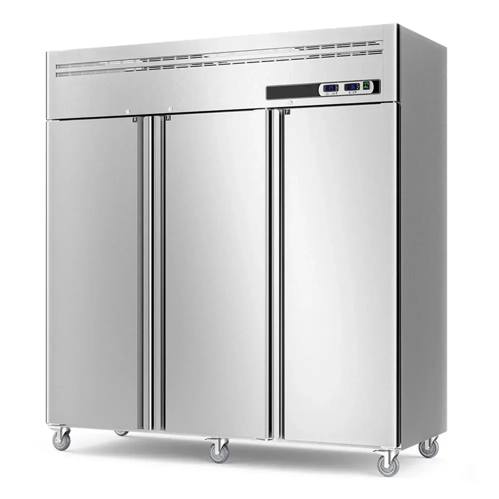 ChillCore Series 73" Reach-in Commercial Refrigerator and Freezer Combo, 3 Section, Stainless Steel, 1 Year Warranty