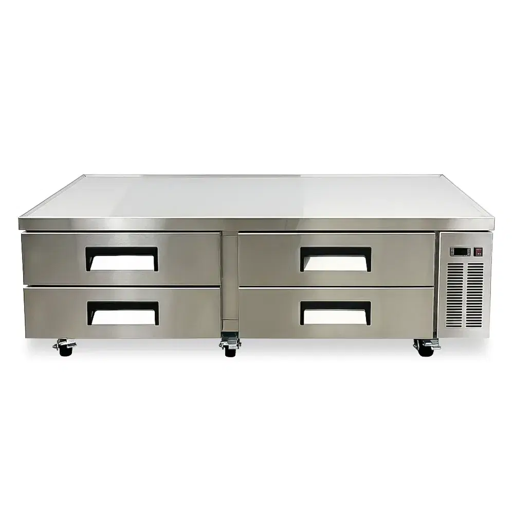 ChillCore Series 72" Commercial Chef Base Refrigerator, 4 Drawers, Stainless Steel