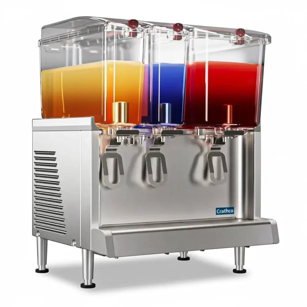 Crathco CS-3D-16 Refrigerated Beverage Dispenser, Triple Bowl, 120V