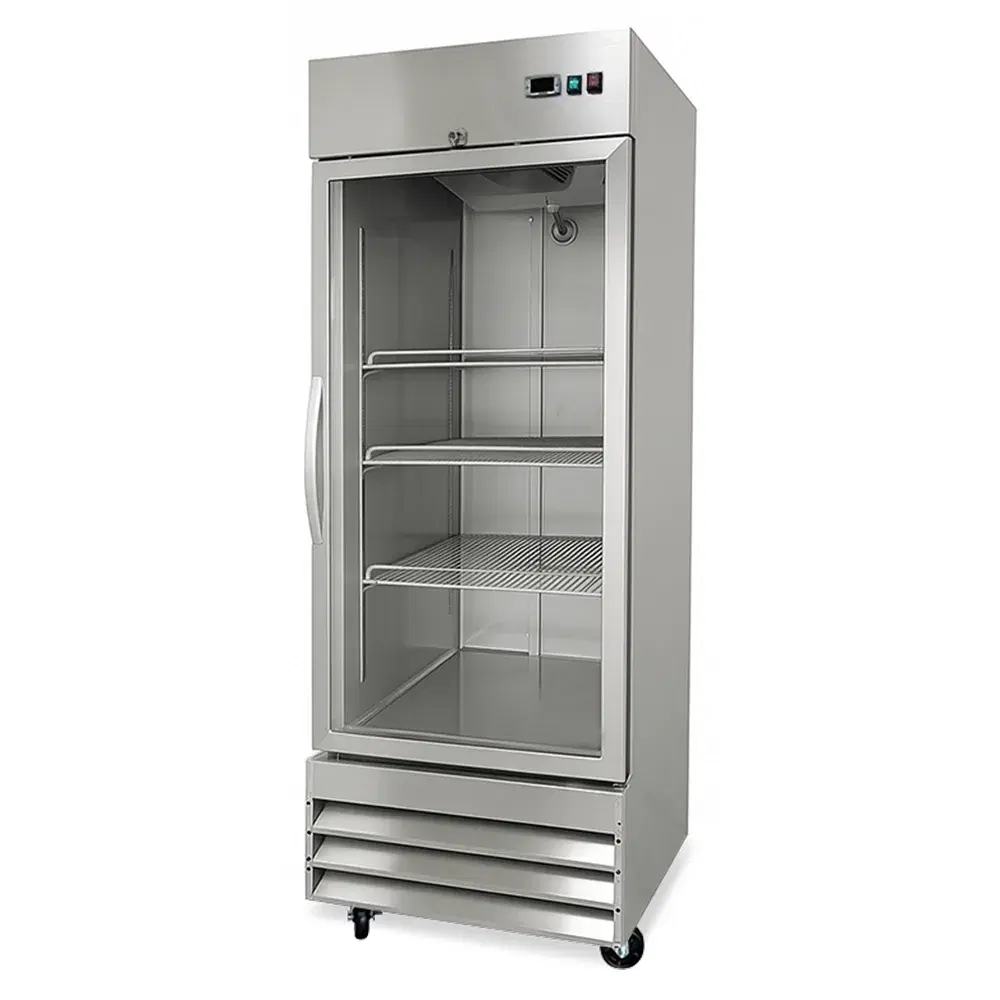 ChillCore Series 29" Refrigerated Glass Door Merchandiser, 23 Cu. Ft., 1 Swing Door, Stainless Steel