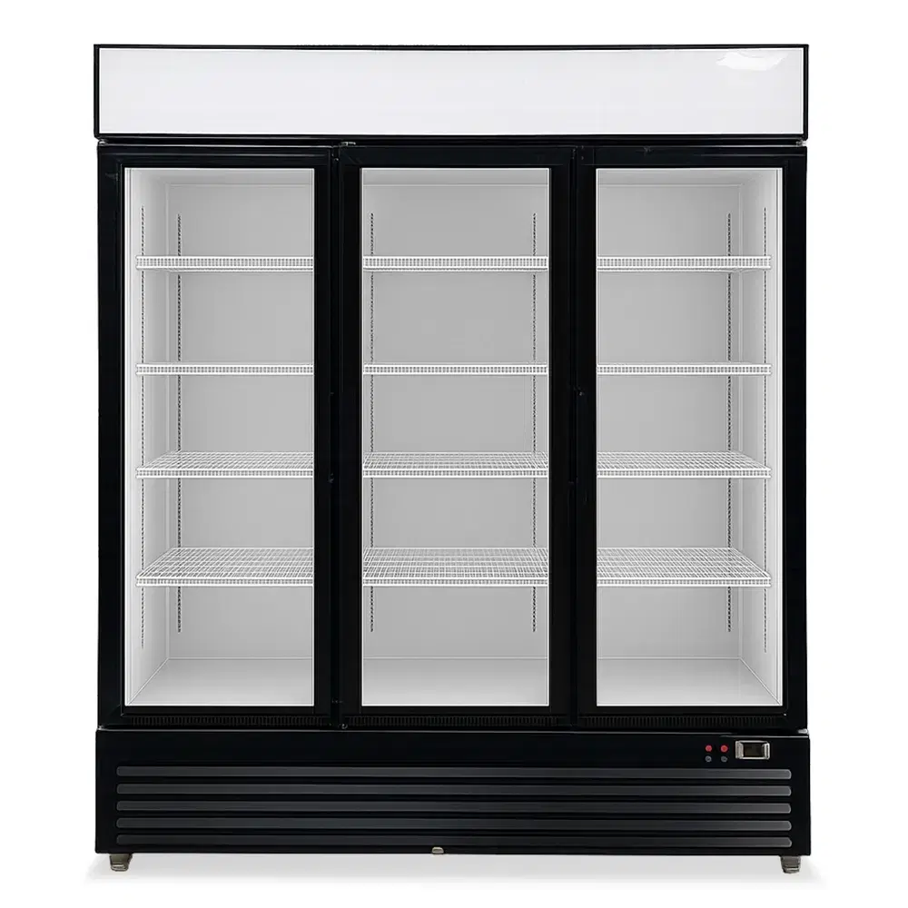 ChillCore Series 64.4" Refrigerated Glass Door Merchandiser, 46 Cu. Ft., 3 Swing Doors