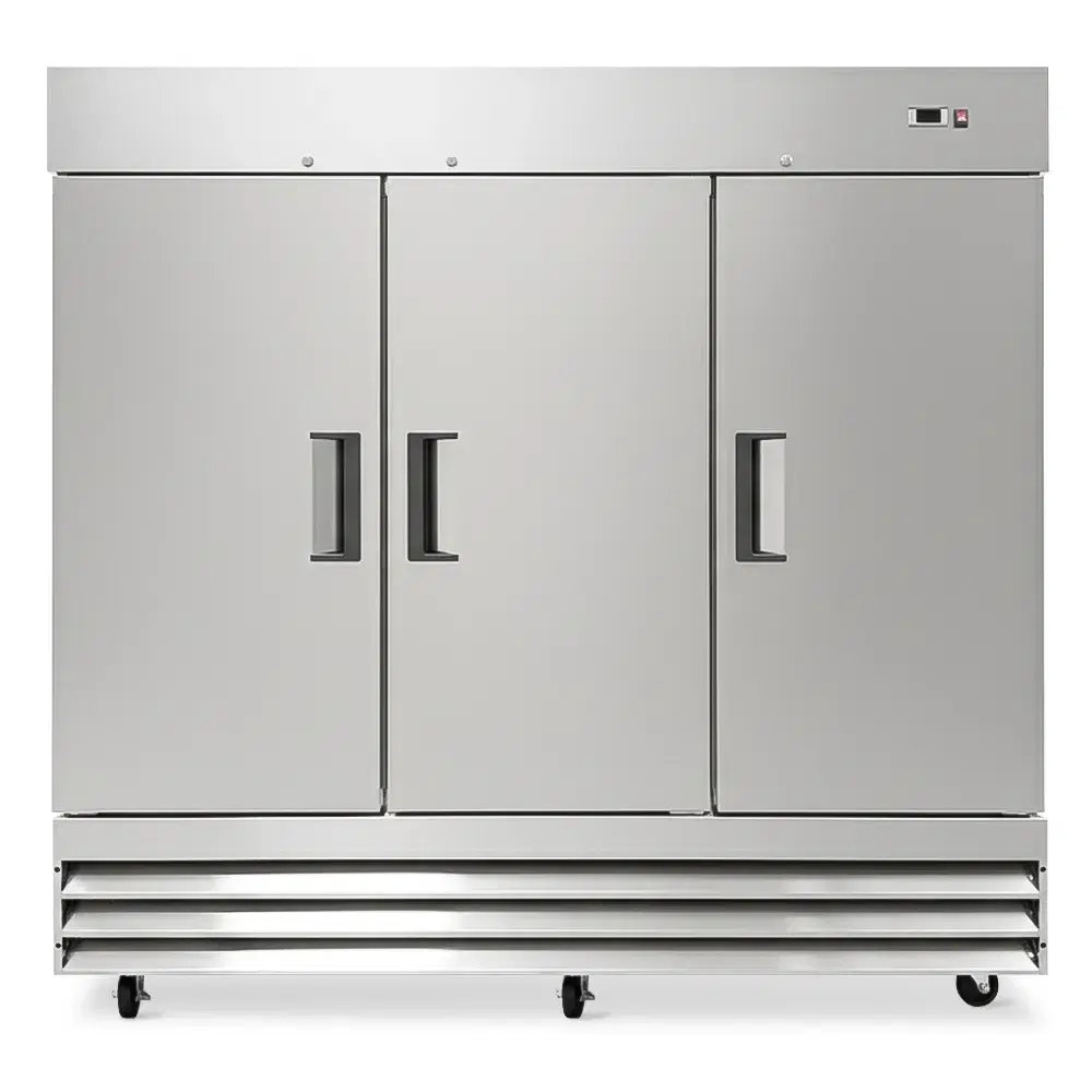 ChillCore Series 81" Reach-In Refrigerator, 3 Solid Doors, 72 Cu. Ft., Stainless Steel
