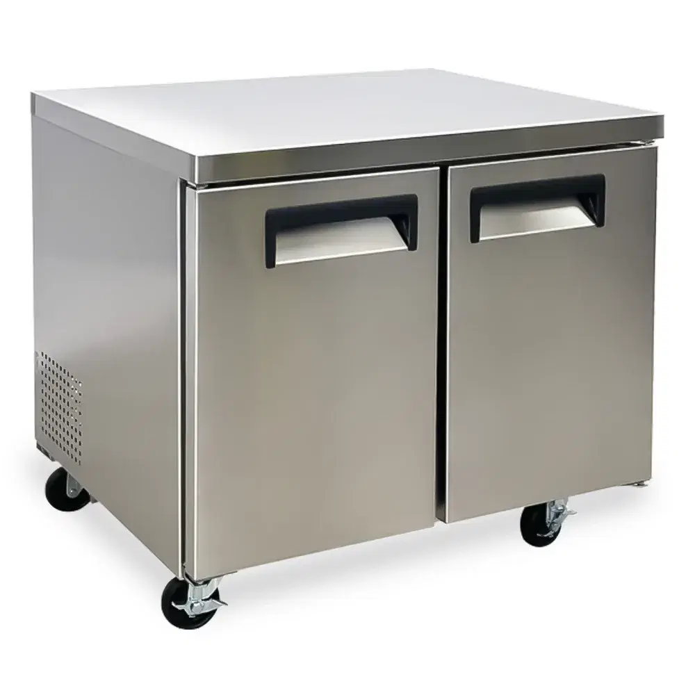 ChillCore Series 36.2" Undercounter Freezer, 2 Doors, 8 Cu. Ft., Stainless Steel