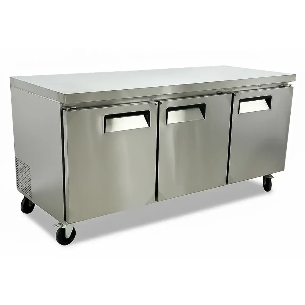 ChillCore Series 72.4" Undercounter Freezer, 3 Doors, 20.27 Cu. Ft., Stainless Steel