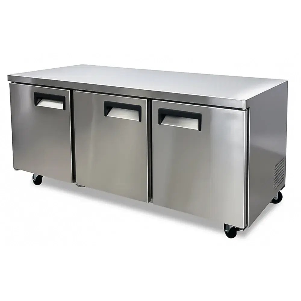 ChillCore Series 72" Undercounter Refrigerator, 3 Doors, 15.5 Cu. Ft., Stainless Steel