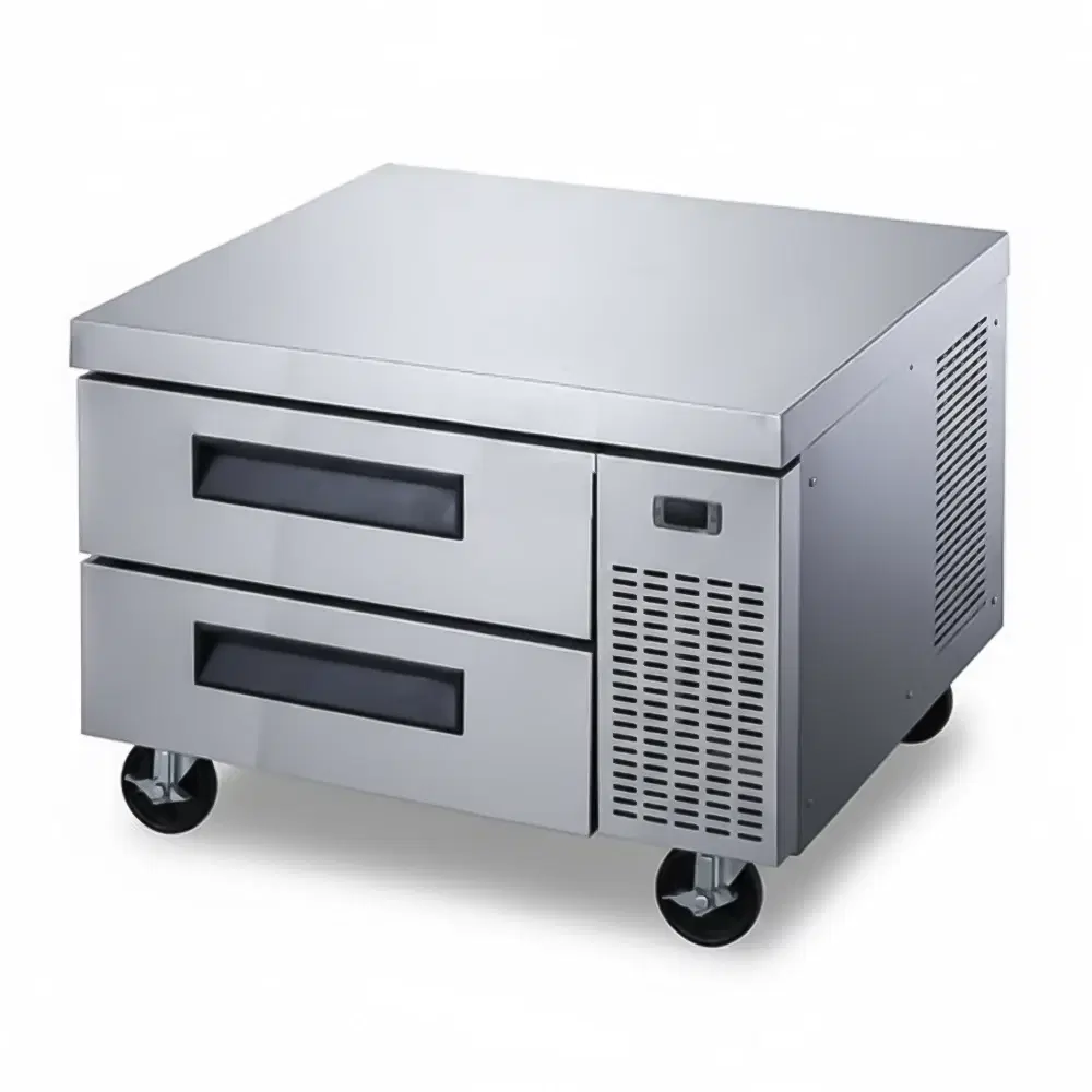 CoolEdge Series 36" Chef Base Refrigerator, 18 Pans, 2 Drawers, Stainless Steel