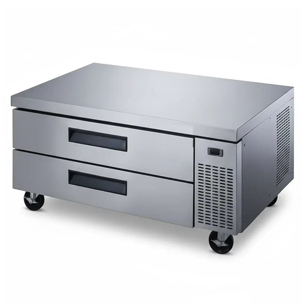 CoolEdge Series 48" Chef Base Refrigerator, 30 Pans, 2 Drawers, Stainless Steel