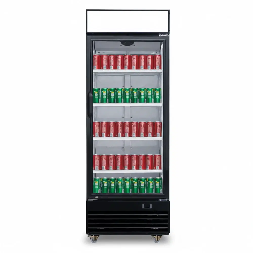 CoolEdge Series 27" Reach-In Merchandiser Refrigerator, 14 Cu. Ft., 1 Glass Door