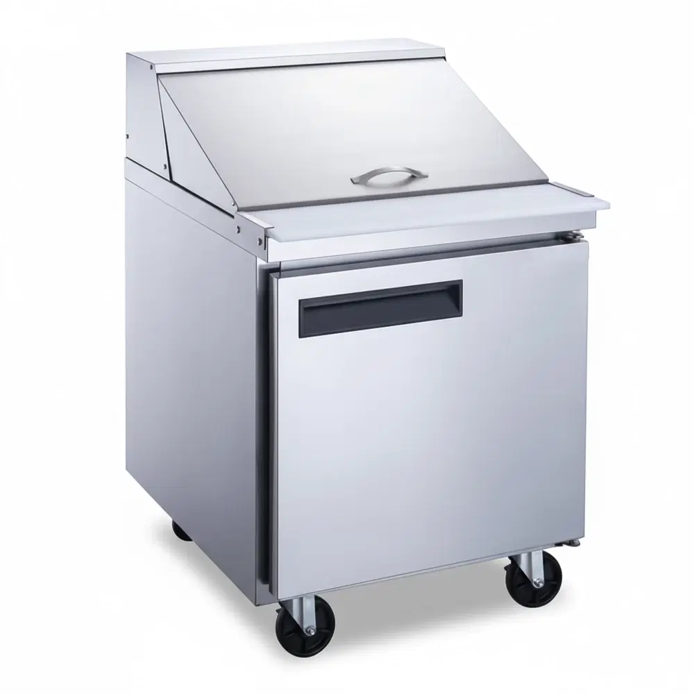 CoolEdge Series 29" Mega Top Sandwich and Salad Prep Table, Holds (12) 1/6 Pans, Stainless Steel