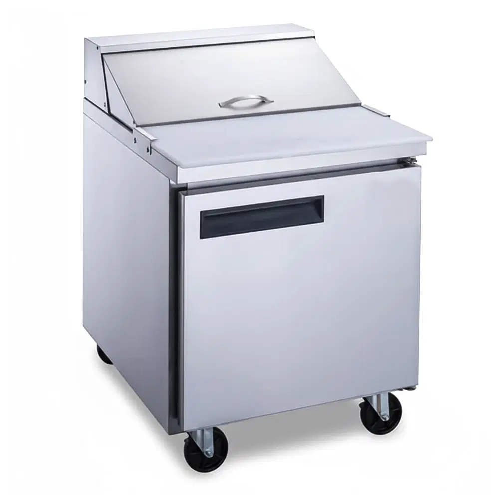 CoolEdge Series 29" Sandwich and Salad Prep Table, Holds (8) 1/6 Pans, Stainless Steel