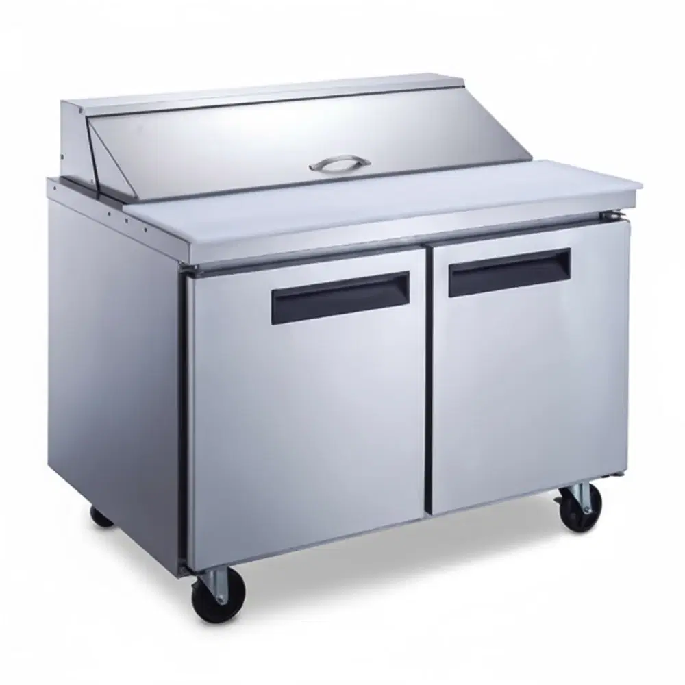 CoolEdge Series 60" Sandwich and Salad Prep Table, Holds (16) 1/6 Pans, Stainless Steel