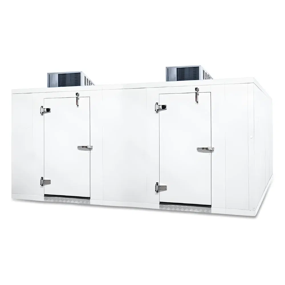 PolarBox Series 8' x 18' Quick Ship Walk-In Cooler & Freezer Combo Box Only with Floor