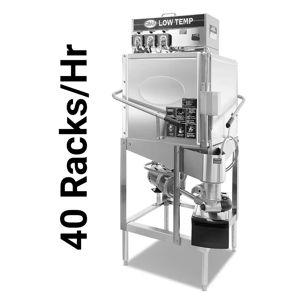 CMA Dishmachine C Single Rack Upright Low Temperature Chemical Sanitizing Corner Dishwasher, 1 Phase, 115V, 60Hz, 1HP