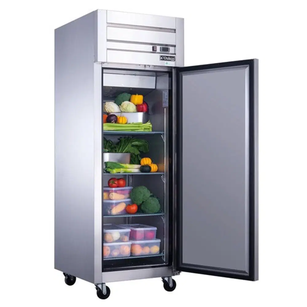 Dukers D28AR 28" Reach-In Refrigerator, 1 Section, Stainless Steel, 5 Year Compressor Warranty