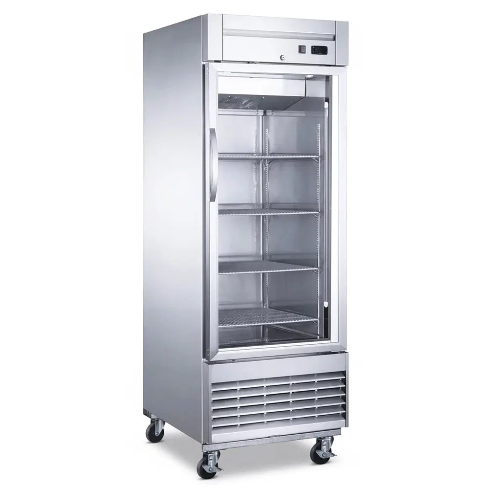 Dukers D28R-GS1 28" Reach-In Refrigerator, 1 Section, Stainless Steel, 5 Year Compressor Warranty