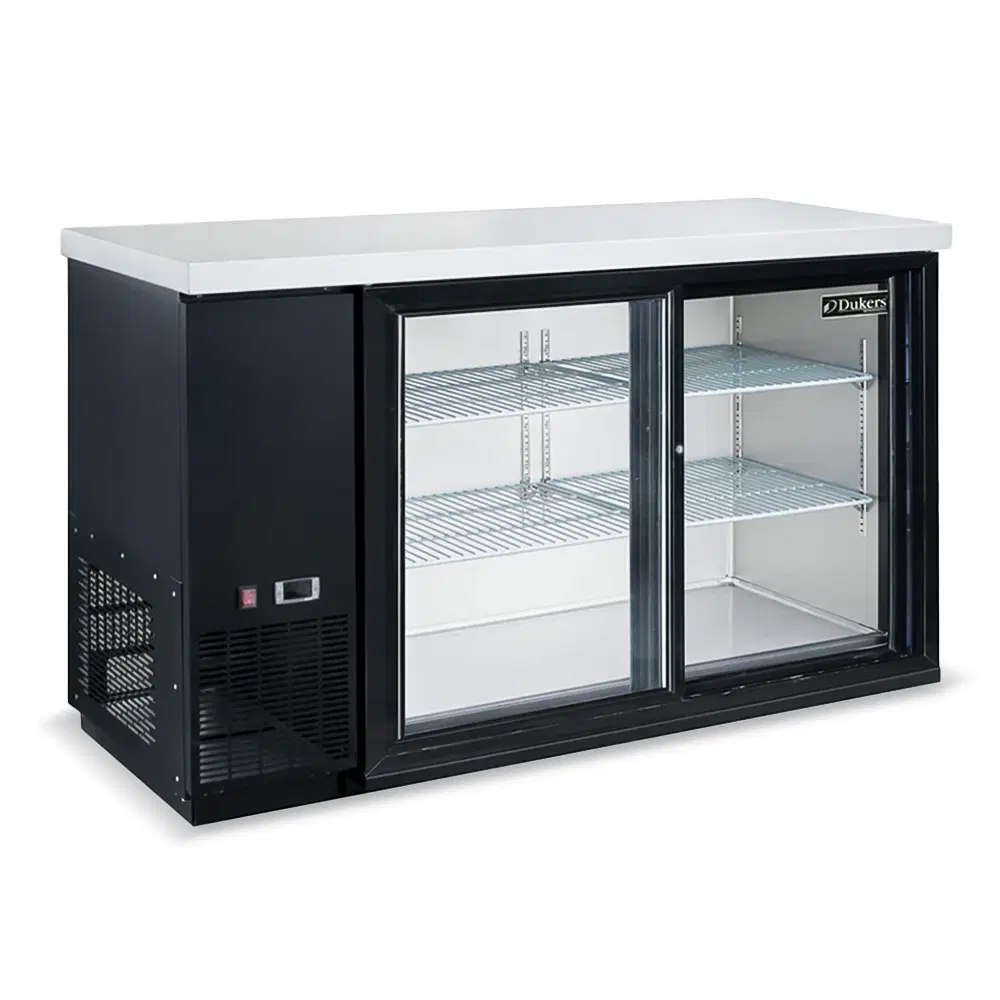 Dukers DBB48-S2 50" Back Bar Cooler, 2 Sliding Glass Doors, 5 Year Compressor Warranty